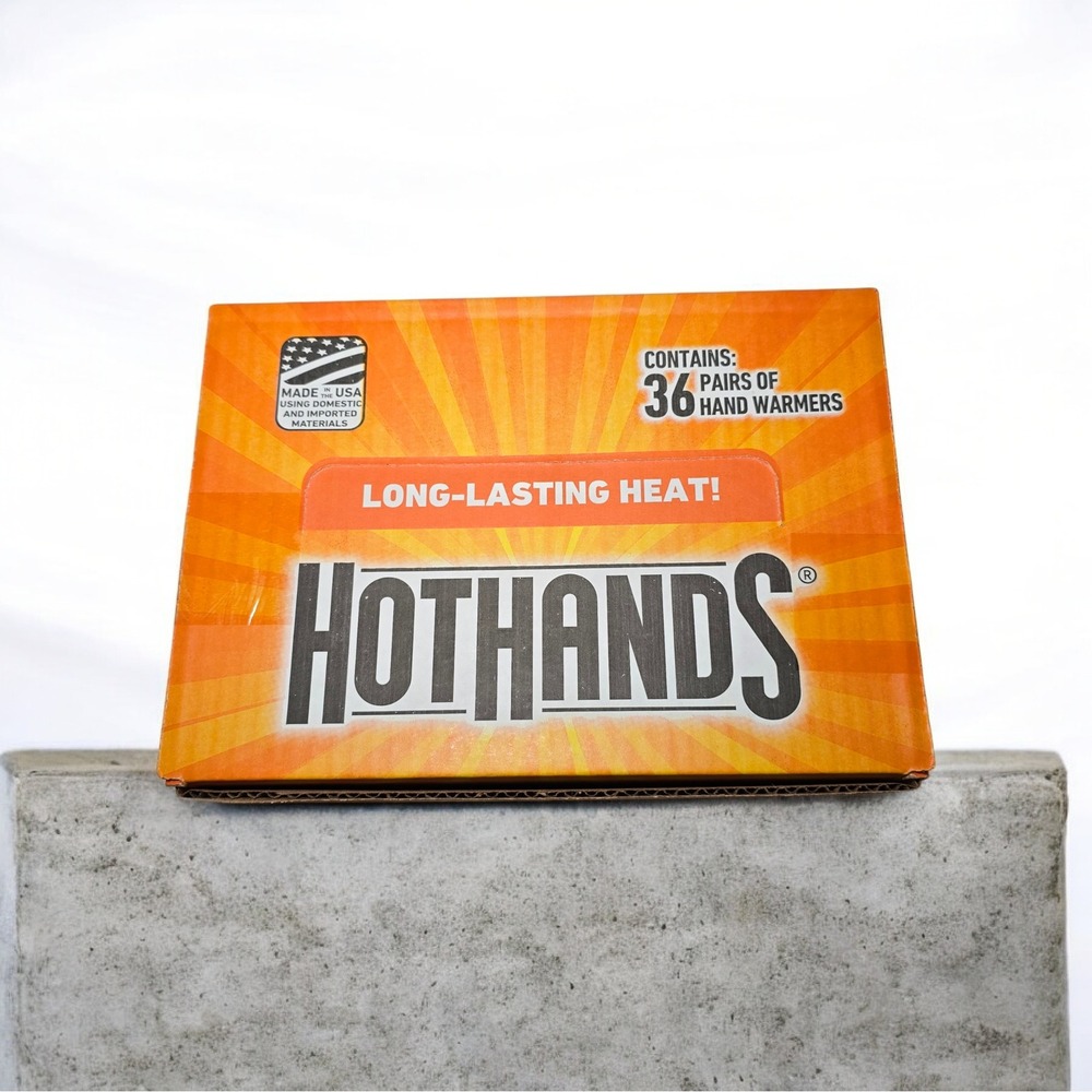 HotHands Hand Warmers 36 Pair Pack Long Lasting Heat‎ Air Activated Ready to Use
